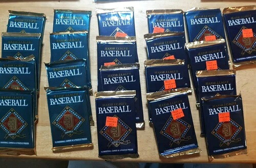1992 MLB ドンラス シリーズ1 ベースボール (21枚セット) ホイルパック 未開封｜トレーディングカード　ラフテル