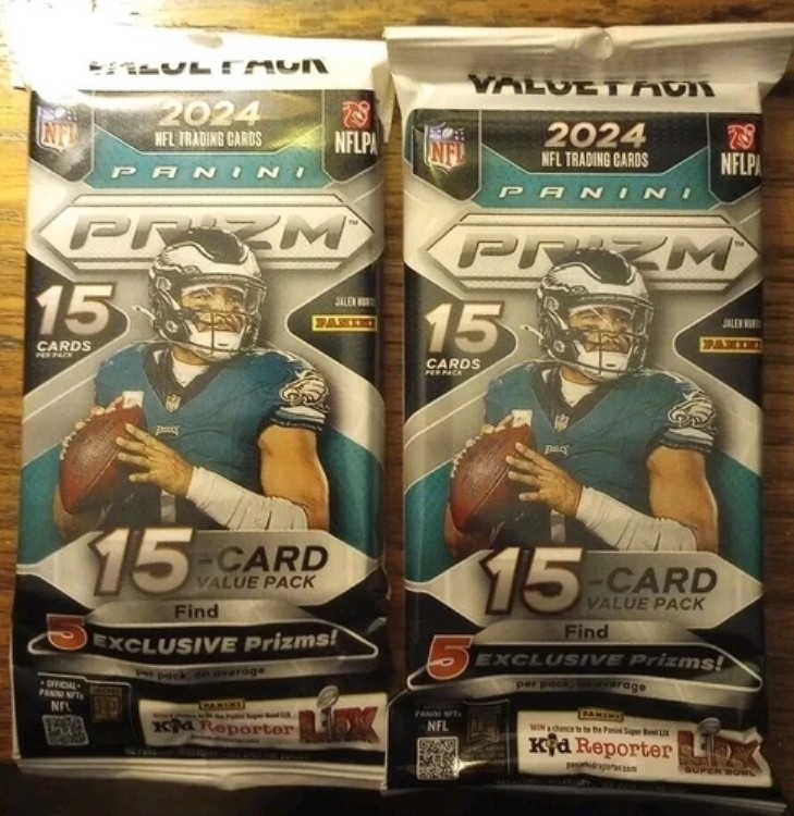 (2) ロット - 2024 Panini Prizm NFL バリューパック 工場未開封!｜トレーディングカード　ラフテル