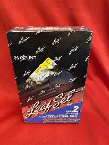 1991 Leaf MLB ベースボール ワックス パック ボックス 新品未開封 - シリーズ 2 工場密封!!｜トレーディングカード　ラフテル