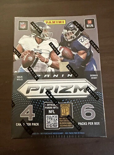 2022 Panini Prizm NFL フットボール ブラスター ボックス - 新品未開封 Purdy RC｜トレーディングカード　ラフテル