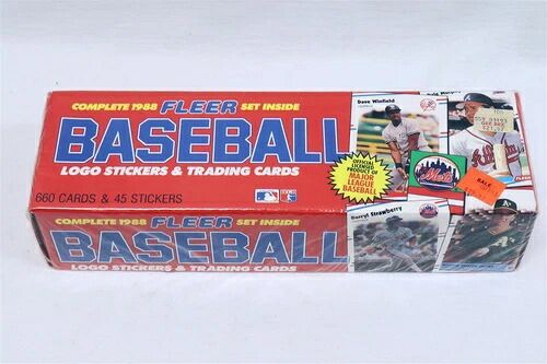 ヴィンテージ 未開封 1988年 Fleer 野球ファクトリーセット 660枚入り ホリデー クリスマスボックス｜トレーディングカード　ラフテル