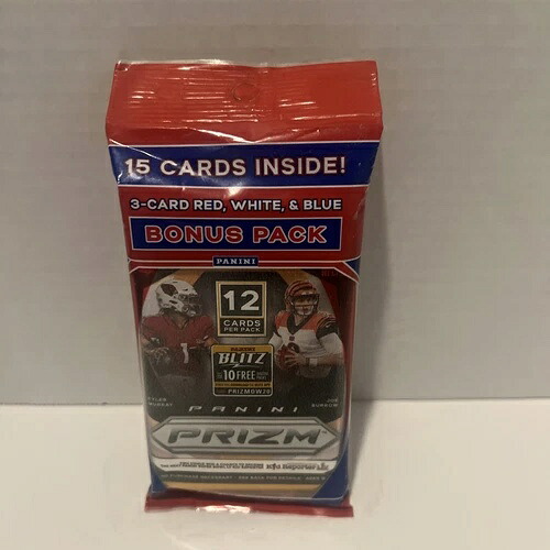 2020 Panini Prizm NFL Football Cello / バリューパック | 工場直送 | カード15枚｜トレーディングカード　ラフテル