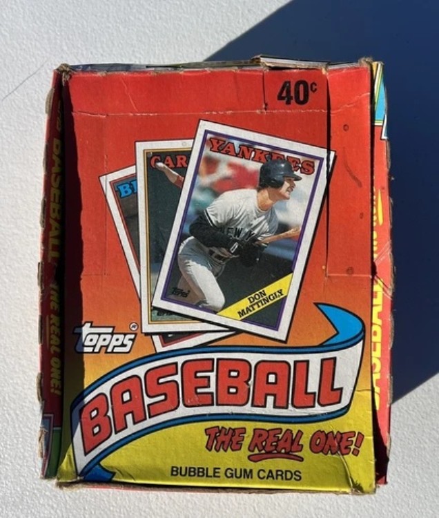 1988年 Topps ベースボールカード オープンボックス 36枚入り 工場未開封パック｜トレーディングカード　ラフテル