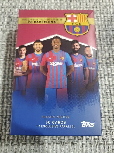 2021-22 Topps FCバルセロナ オフィシャルチームサッカーカードセット ボックス 工場未開封｜トレーディングカード　ラフテル