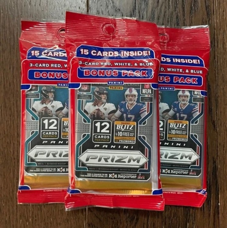 3パックロット - 2021 Panini Prizm NFL フットボール チェロパック 新品 工場未開封｜トレーディングカード　ラフテル