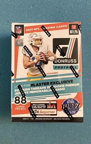 2021 Panini Donruss NFL フットボール ブラスターボックス 88枚入り 新品未開封｜トレーディングカード　ラフテル