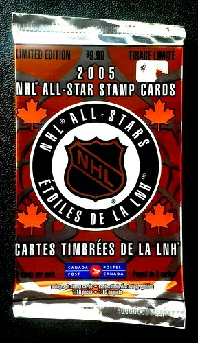 ホッケー 2005 NHL オールスター スタンプカード 未開封パック (カナダ郵便) 88182｜トレーディングカード　ラフテル