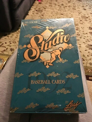 1992年リーフスタジオ製野球カード。工場未開封。｜トレーディングカード　ラフテル