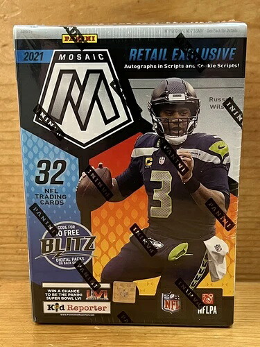 2021 パニーニ モザイク NFL フットボール ブラスターボックス 32枚入り 工場未開封｜トレーディングカード　ラフテル