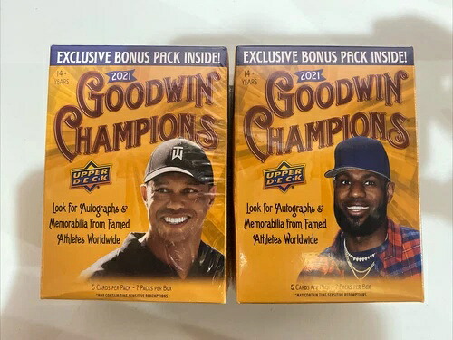 (2) ロット 2021 Upper Deck Goodwin Champions ファクトリーシール ブラスターボックス|トレーディングカード ラフテル