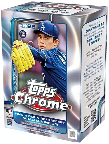 2025 Topps Chrome Baseball 工場未開封ブラスターボックス!!｜トレーディングカード　ラフテル