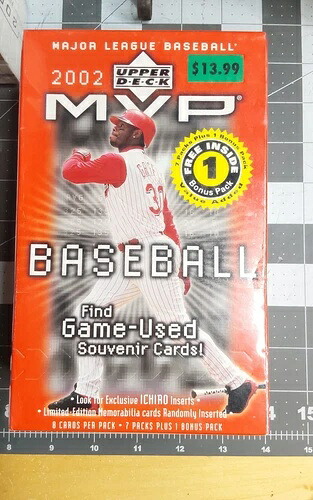 2002年 Upper Deck Baseball MVP 未開封 ブラスター｜トレーディングカード　ラフテル
