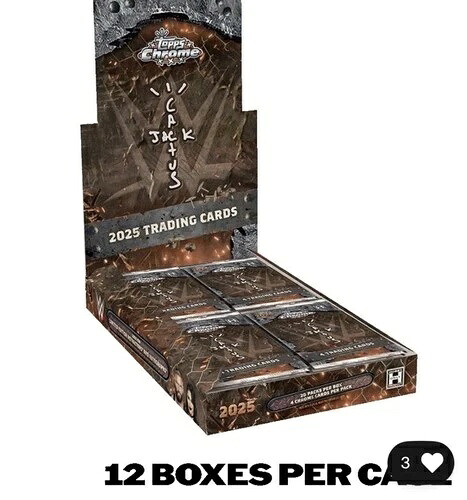 2025 Topps Chrome WWE x Cactus Jack ホビーボックス 未開封ケース 12箱入り 確認済