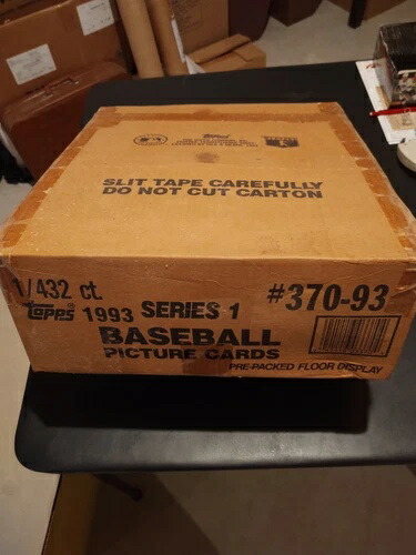 1993 Topps デレク・ジーター ルーキー ベースボールカード 工場未開封ケース! 1/1。ゴールド。