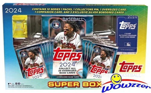 2024 Topps シリーズ 1 ベースボール 限定 工場未開封 スーパー ボックス - 147 枚の新カード!｜トレーディングカード　ラフテル