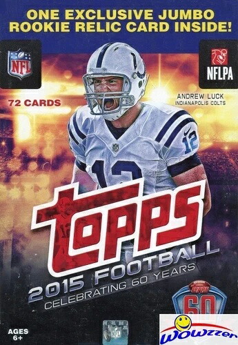 2015 Topps Football 巨大工場未開封 72枚入りハンガーボックス - ジャンボ ルーキー レリック｜トレーディングカード　ラフテル