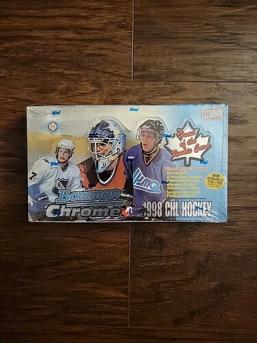 1998年 Bowman Chrome CHL ホッケー ホビーボックス 24パック 工場未開封 ワックスSC｜トレーディングカード　ラフテル