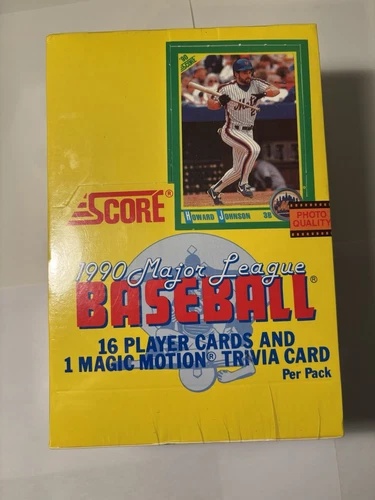 1990 スコア ベースボール ホビー 未開封、密封ワックスボックス (36 パック/16 カード)｜トレーディングカード　ラフテル