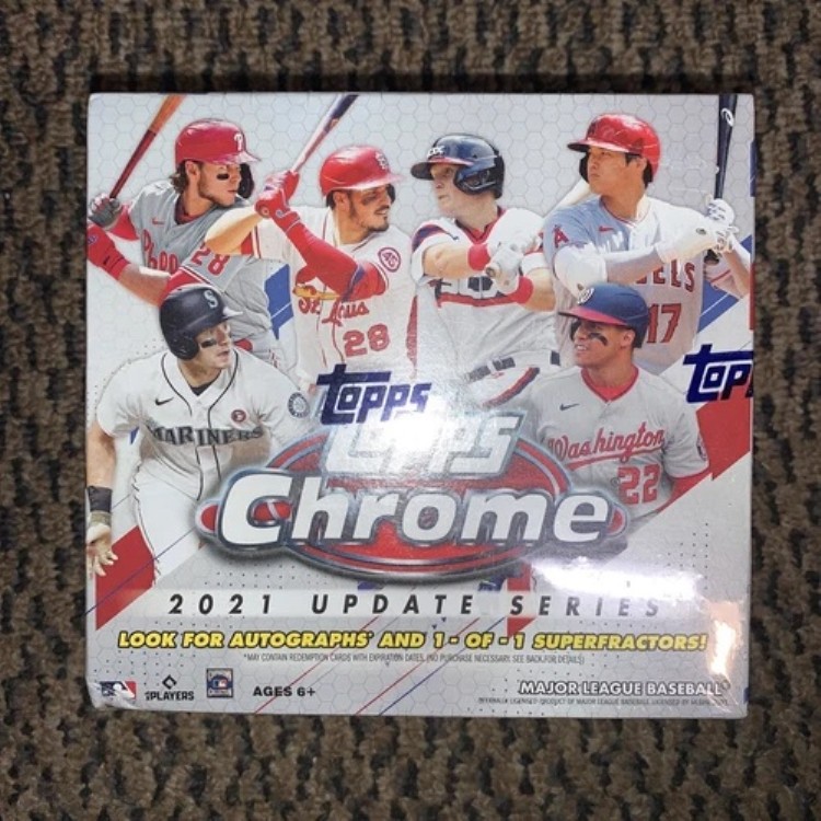 2021 Topps Chrome Baseball Update Series メガボックス - 40枚入り - 新品未開封|トレーディングカード ラフテル