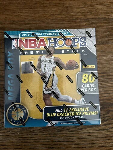 2019-20 パニーニ NBA フープス プレミアムストック シール付きメガボックス|トレーディングカード ラフテル