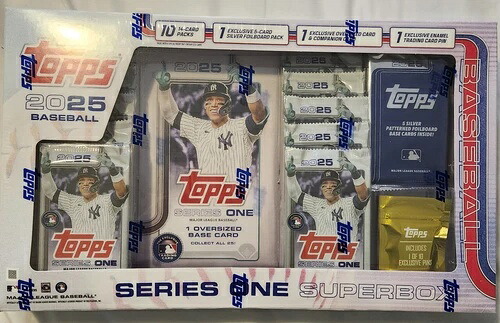 2025 Topps シリーズ1 ベースボール スーパーボックス 工場未開封|トレーディングカード ラフテル