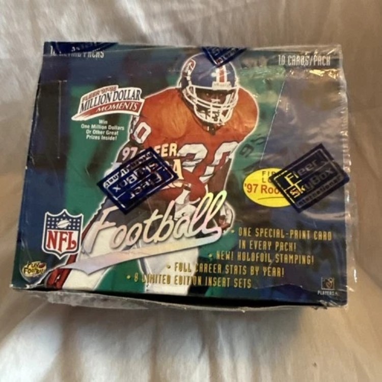 1997 FLEER ウルトラフットボール シリーズ1 工場未開封小売用ボックス 18パック/箱|トレーディングカード ラフテル