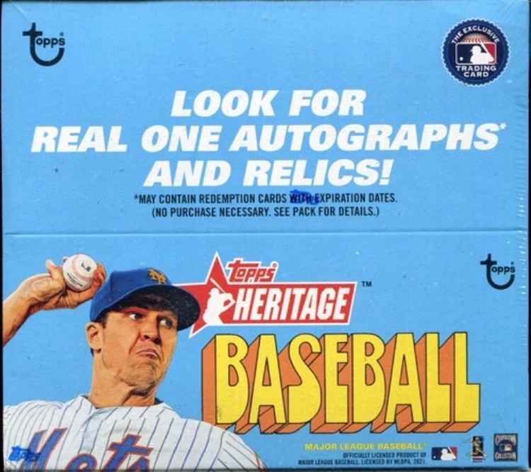 2021 Topps Heritage Baseball Retail Box *新品未開封 24パック|トレーディングカード ラフテル
