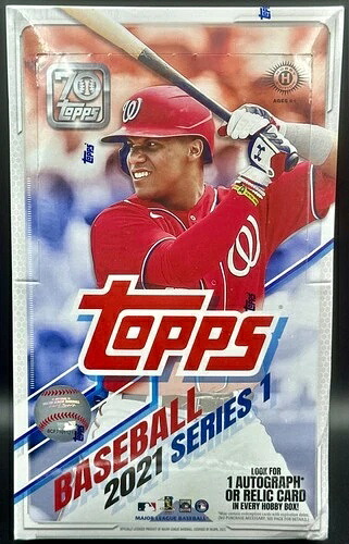 2021 Topps シリーズ1 One MLB ベースボール ホビーボックス 新品未開封 1 オートまたはレリック|トレーディングカード ラフテル