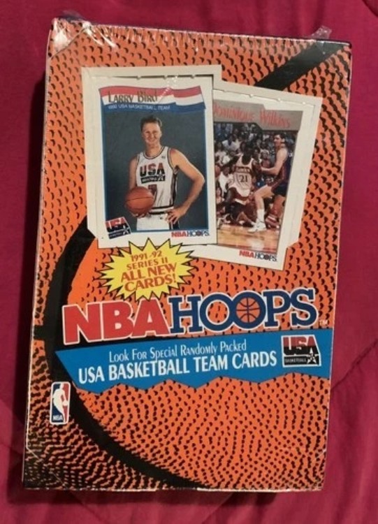 1991-92 NBAフープス シリーズII バスケットボールボックス チームUSAカード 工場未開封 新品｜トレーディングカード　ラフテル