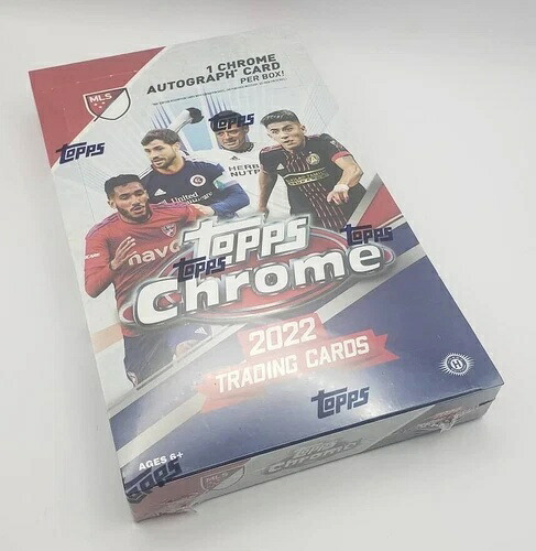 2022 Topps クローム MLS サッカー 工場密封ホビーボックス 18 パック 1 クローム オート!|トレーディングカード ラフテル