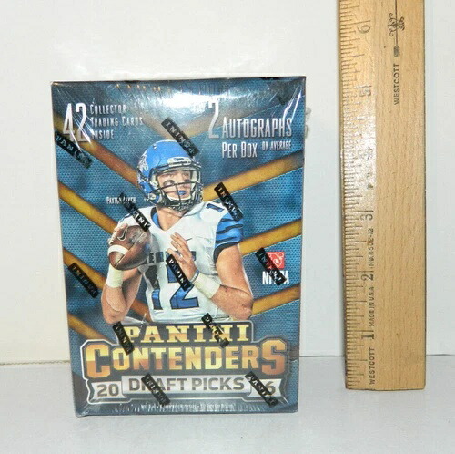 2016 Panini Contenders ドラフトピック フットボールトレーディングカード 密封BOX 2オート|トレーディングカード ラフテル