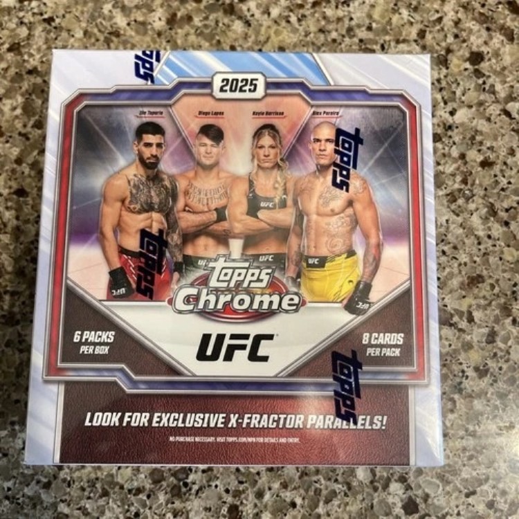 2025 Topps Chrome UFC メガボックス 工場未開封 手渡し 送料無料｜トレーディングカード　ラフテル
