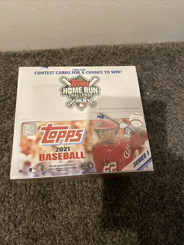 2021 Topps シリーズ1 野球 ファクトリーシール リテールボックス 24パック 384枚入り｜トレーディングカード　ラフテル