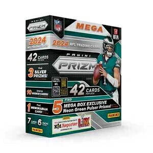 2024年 パニーニ NFL プリズム フットボール トレーディングカード メガボックス 未開封|トレーディングカード ラフテル