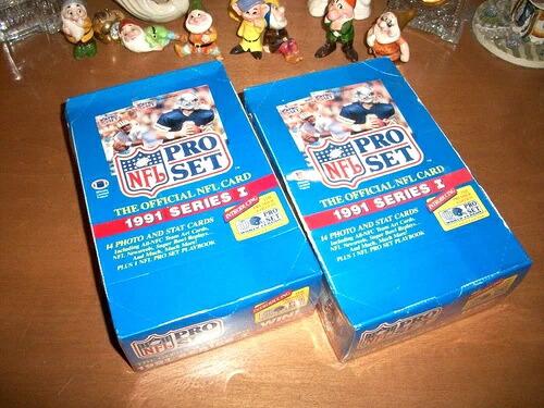 1991 NFL プロセット シリーズ 1 工場封印ワックスボックス 2個セット｜トレーディングカード　ラフテル 48,840円