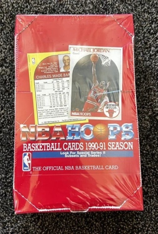 1990-91 NBA フープス シリーズ 2 工場未開封ボックス - 36パック|トレーディングカード ラフテル