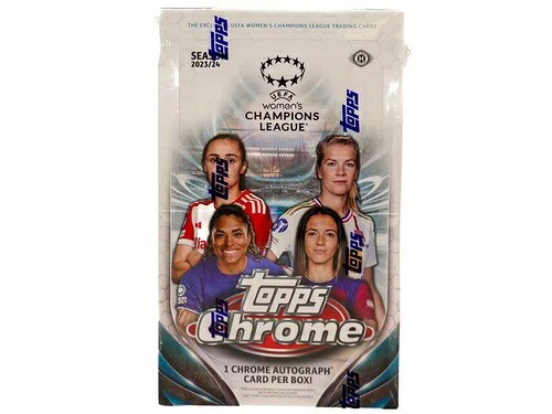 2023-24 Topps Chrome UEFA女子チャンピオンズリーグサッカー ホビーボックス 未開封｜トレーディングカード　ラフテル