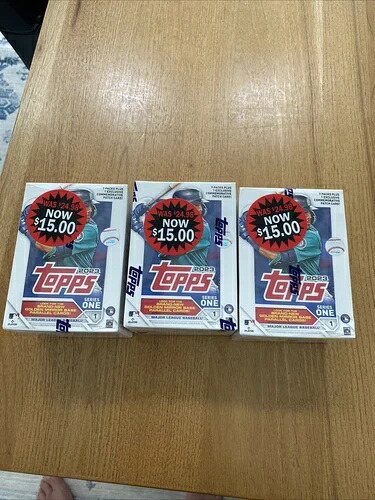 2023 TOPPS シリーズ1 ベースボール ブラスターボックス!3箱セット!工場未開封!素晴らしい!|トレーディングカード ラフテル