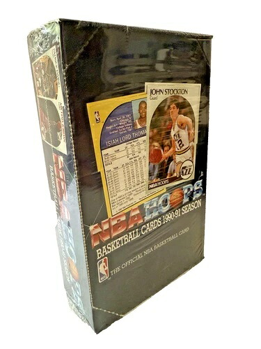1990-91 NBA フープス バスケットボールカード 工場未開封ボックス ジョン・ストックトン&アイザイア・トム|トレーディングカード ラフテル