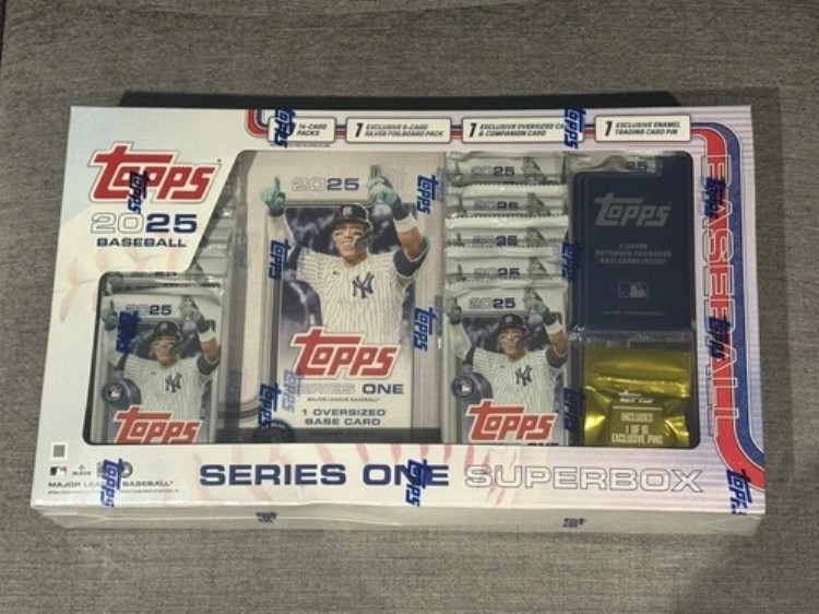 2025 Topps ベースボール シリーズ 1 スーパーボックス 工場未開封｜トレーディングカード　ラフテル