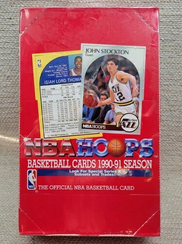 1990-91年 工場未開封 NBA フープス バスケットボール S2 ボックス 540枚入り 240849G｜トレーディングカード　ラフテル