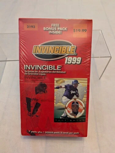 1999 インヴィンシブル ベースボール ブラスター ボックス 未開封 - 8パック|トレーディングカード ラフテル