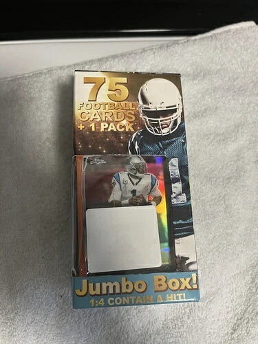 オリジナルフェアフィールドジャンボボックス - フットボールカード75枚 + 1パック - 未開封|トレーディングカード ラフテル