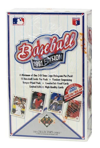 1991年製 Upper Deck ベースボール ロー # 工場未開封新品 Nolan Jordan SP1 を探す｜トレーディングカード　ラフテル