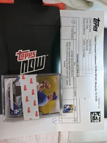 2025 ドジャース 10 カード チーム セット、日本版、Topps 製、未開封。｜トレーディングカード　ラフテル