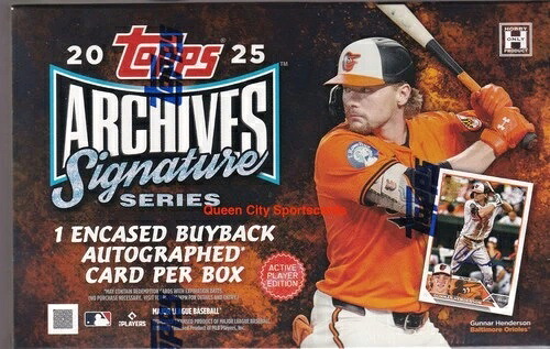 2025 Topps アーカイブ シグネチャーシリーズ アクティブプレイヤーエディション ベースボールホビーボックス｜トレーディングカード　ラフテル