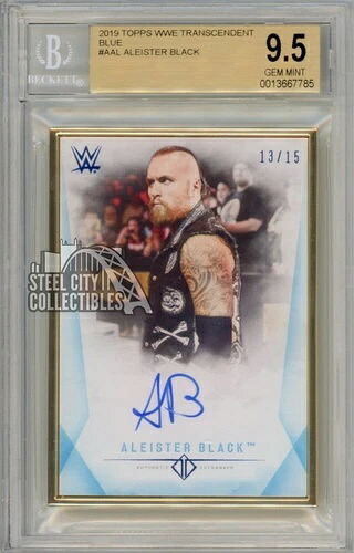 アリスター・ブラック 2019 Topps トランセンデント・ブルー オートグラフカード 13/15 BGS 9.5 ジェム Mt|トレーディングカード ラフテル