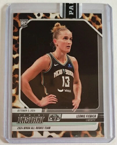 2024 Panini Instant WNBA レオニー・フィービッチ #251 ルーキー ジャガー /10 ファースト RC シール|トレーディングカード ラフテル
