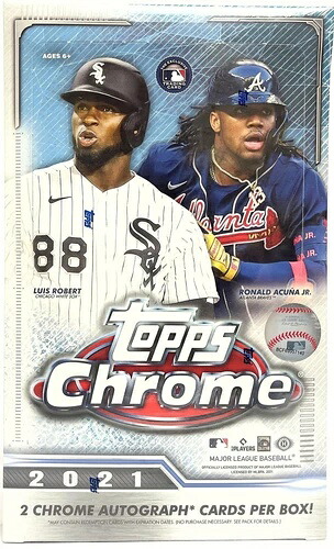2021 Topps Chrome Baseball Hobby Box 英語 工場未開封｜トレーディングカード　ラフテル