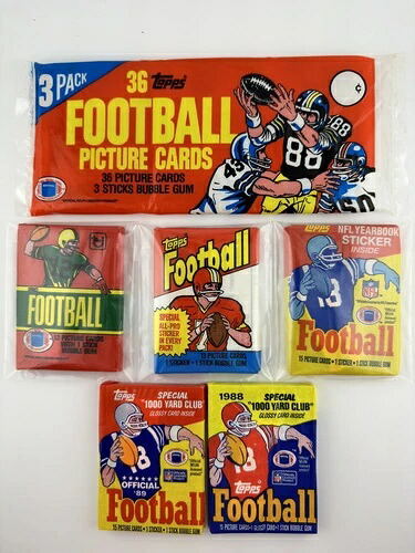 1980-1983-85-88-89 ヴィンテージ Topps フットボールパック + 1 - 1982 Topps フットボールパック|トレーディングカード ラフテル